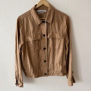 Contemporaine Simons | Linen Classic Beige Jacket | Size Medium